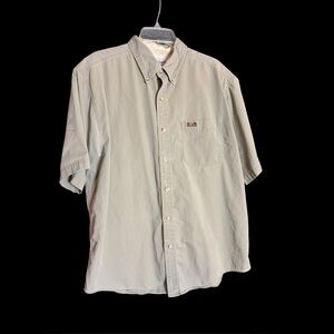 Carhartt Y2K Vintage Button Down Green Work Shirt Sz L